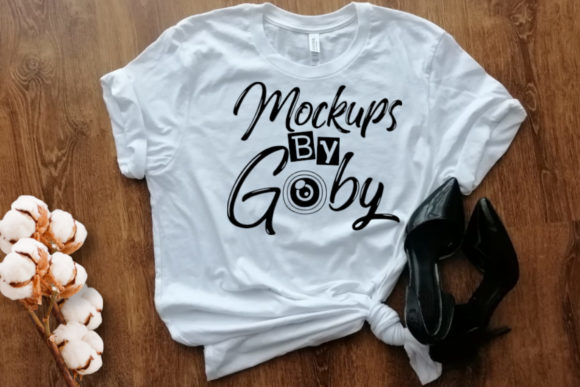 Black Heels, White T-Shirt Mock Ups