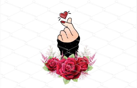 Finger Heart Sublimation - Valentine Crafts