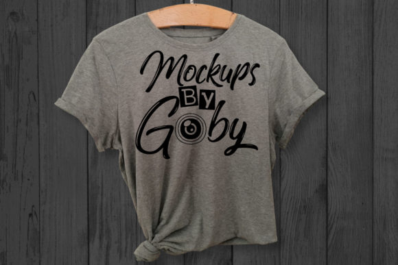 Hanging Gray T-shirt Mockups, T-Shirts