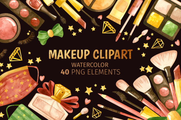 Makeup Clipart, Fashion Illustrations