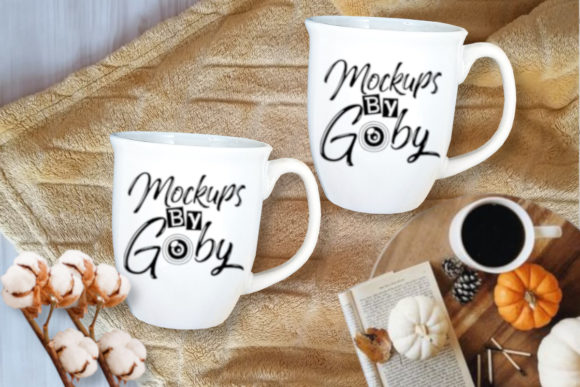 Matching White Mugs Mockups, Family Mugs Amp
