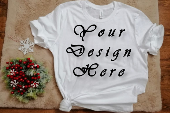 Mockups Christmas Pictures, Bella Canvas T-Shirts