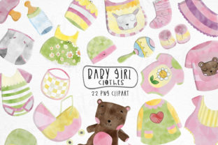 Watercolor Baby Clothes Crafts