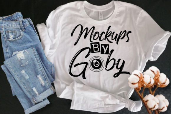 White T-shirt Bella Canvas 3001 Mock Ups